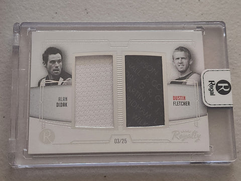 2021 Regal Royalty Relics Alan Didak Dustin Fletcher Duel Guersey Card LOW 3/25