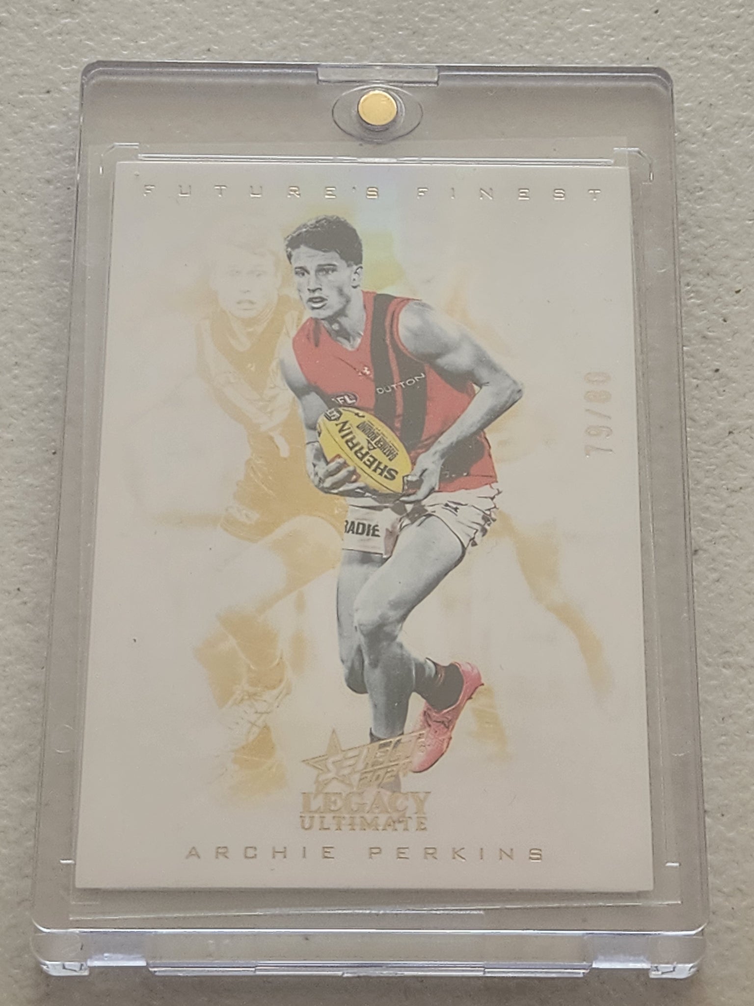 2024 AFL Select Legacy Ultimate Future Finest Archie Perkins Essendon FUF15 79/80