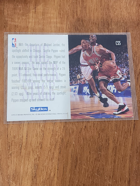 93-94 Skybox Premium Scottie Pippen Centre Stage Bulls CS5 card