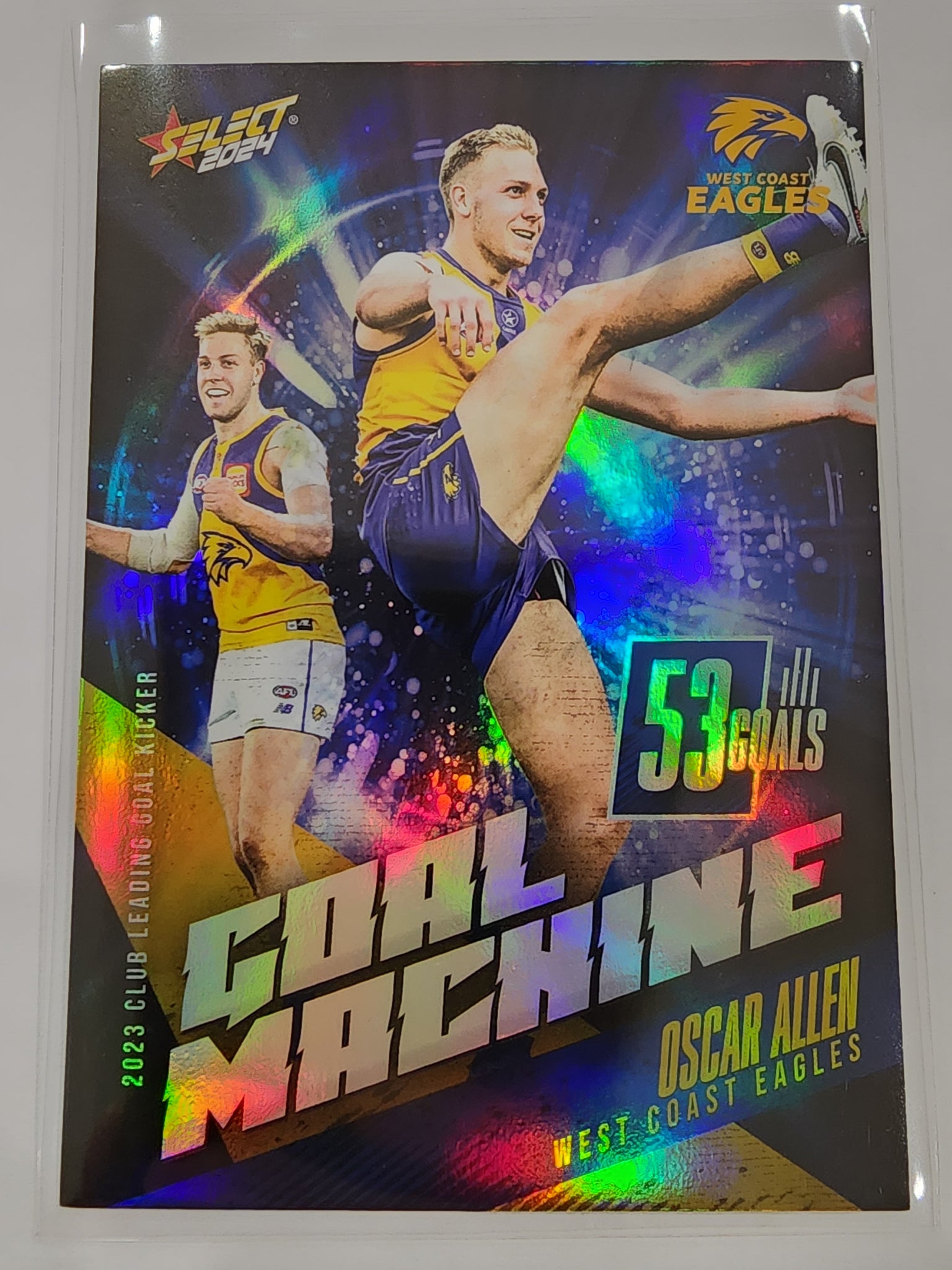 2024 AFL Select Goal Machine Oscar Allen West Coast Low 9/80