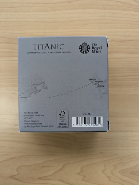 2012 Alderney Titanic £5 Silver Proof Coin, The Royal Mint
