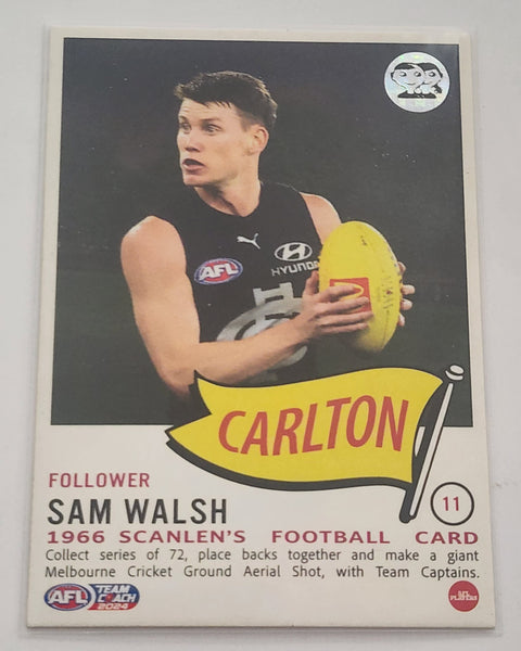 2024 Teamcoach Scanlens Sam Walsh Carlton Football Card #11