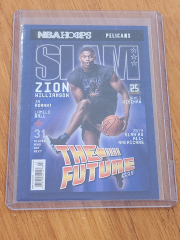 2020 Panini NBA Hoops Slam The Future Zion Williamson NBA Basketball Card