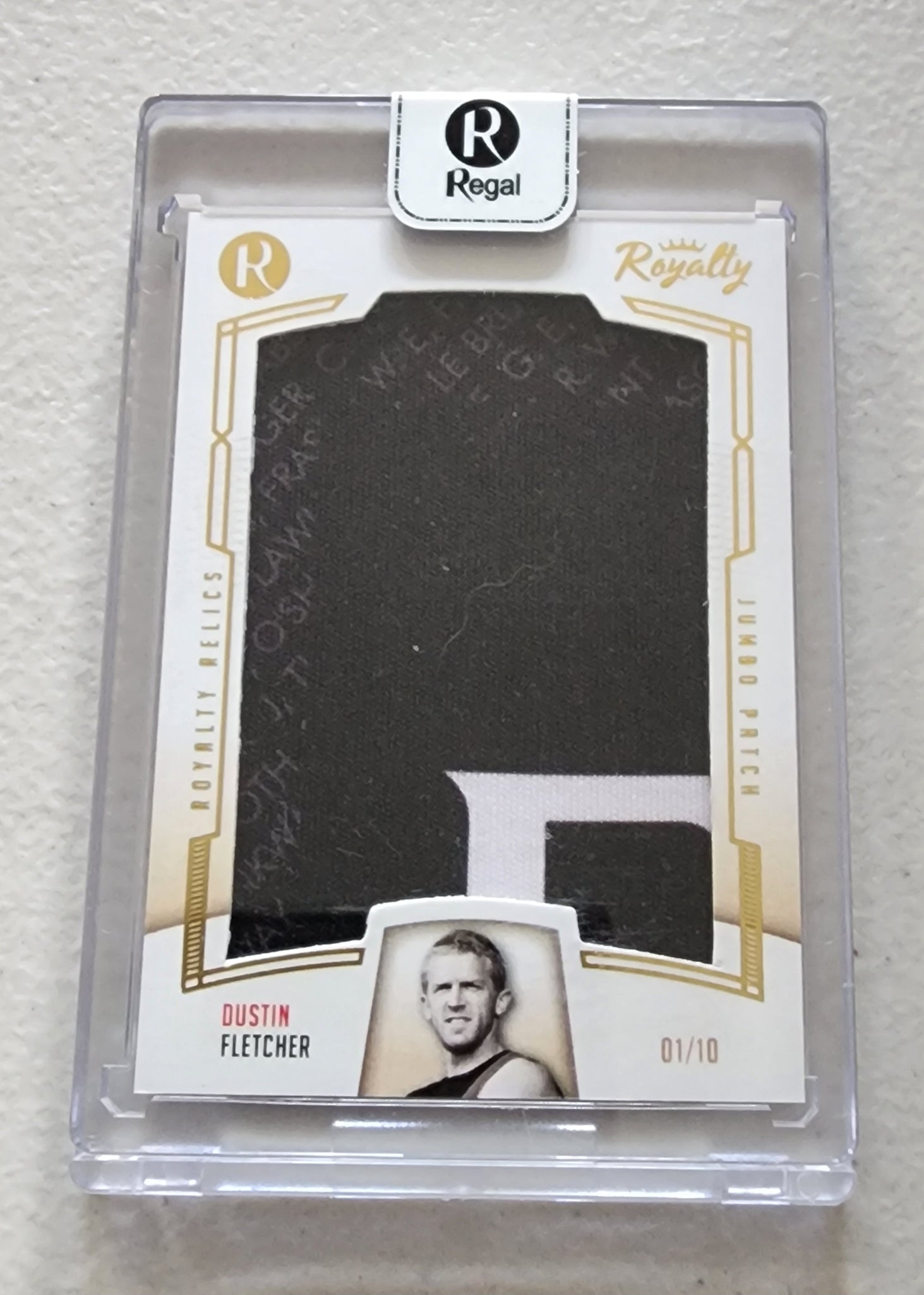 2021 Regal Royalty Relics Dustin Fletcher  Jumbo Patch Essendon LOW 1/10 RRJPG-DF