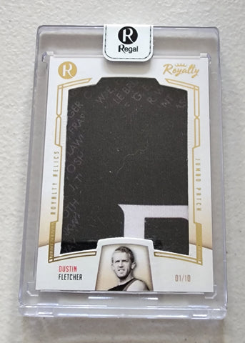 2021 Regal Royalty Relics Dustin Fletcher  Jumbo Patch Essendon LOW 1/10 RRJPG-DF