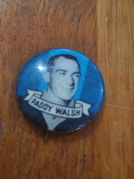 1950s Argus Football Badge - Paddy Walsh