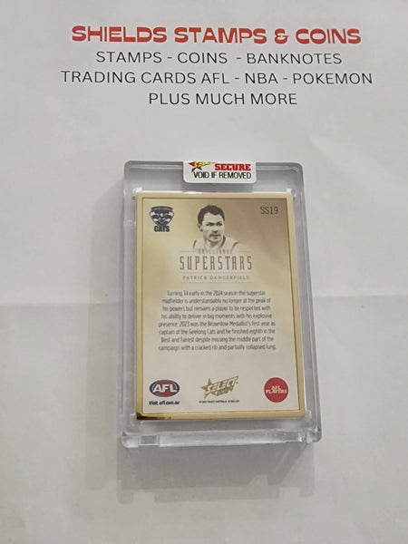 2024 AFL Select Brilliance SUPERSTARS Gold Card Patrick Dangerfield Tom Hawkins Geelong Matching Number 3 (2 Cards)