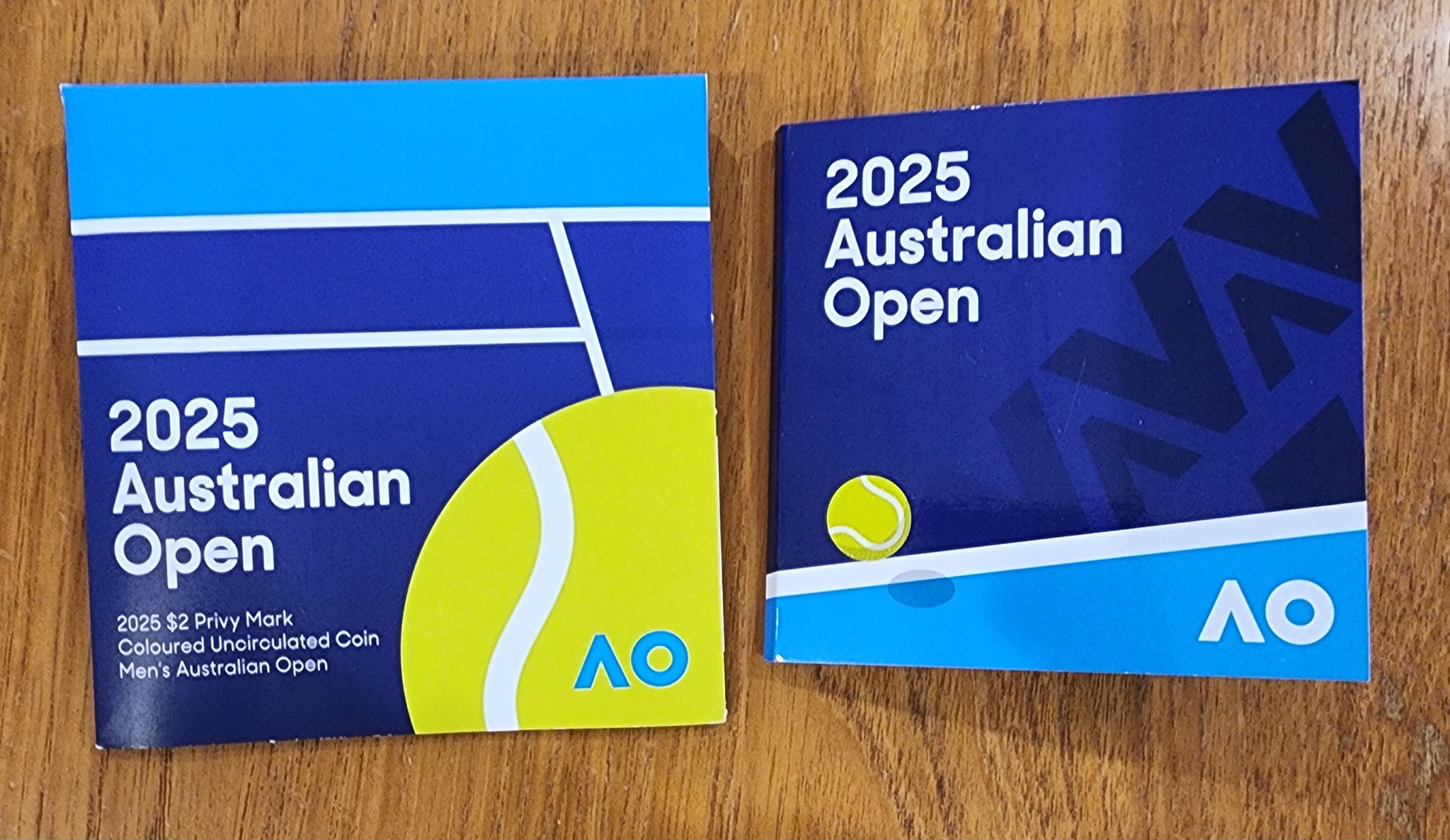 2025 Australian Open $2 Privy Mark Coloured Uncirculated Coin Men's Australian Open