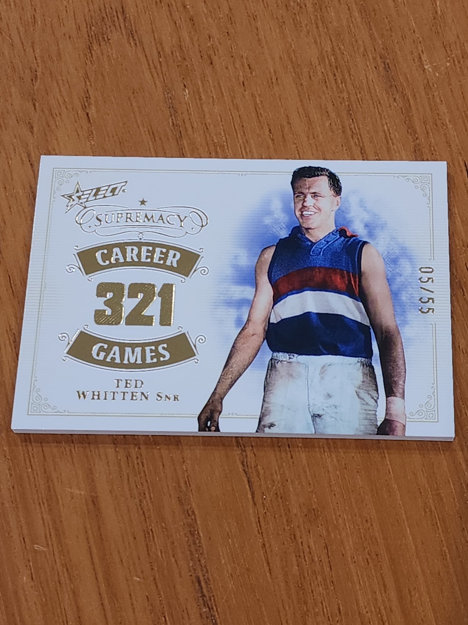 2024 AFL Select Supremacy Career Games 321 Ted Whitten Snr Bulldogs 5/55
