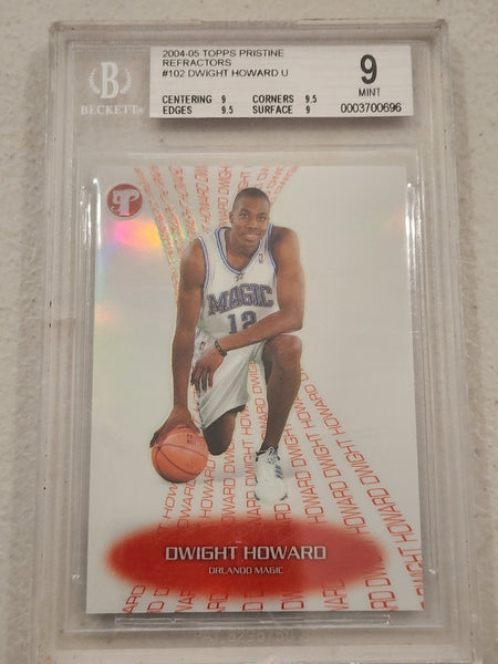 2004-05 TOPPS PRISTINE REFRACTORS DWIGHT HOWARD RC #102 239/275 BGS 9