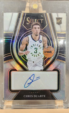 2021-22 Panini Select NBA Chris Duarte RC Rookie Signature Prizm autograph card LOW 4/249