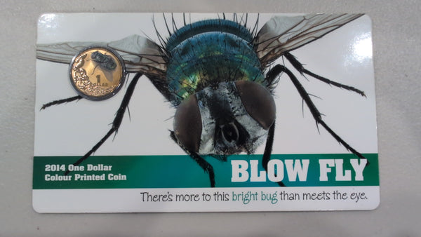 Australia 2014 Royal Australian Mint $1 Coloured Coin Blow Fly