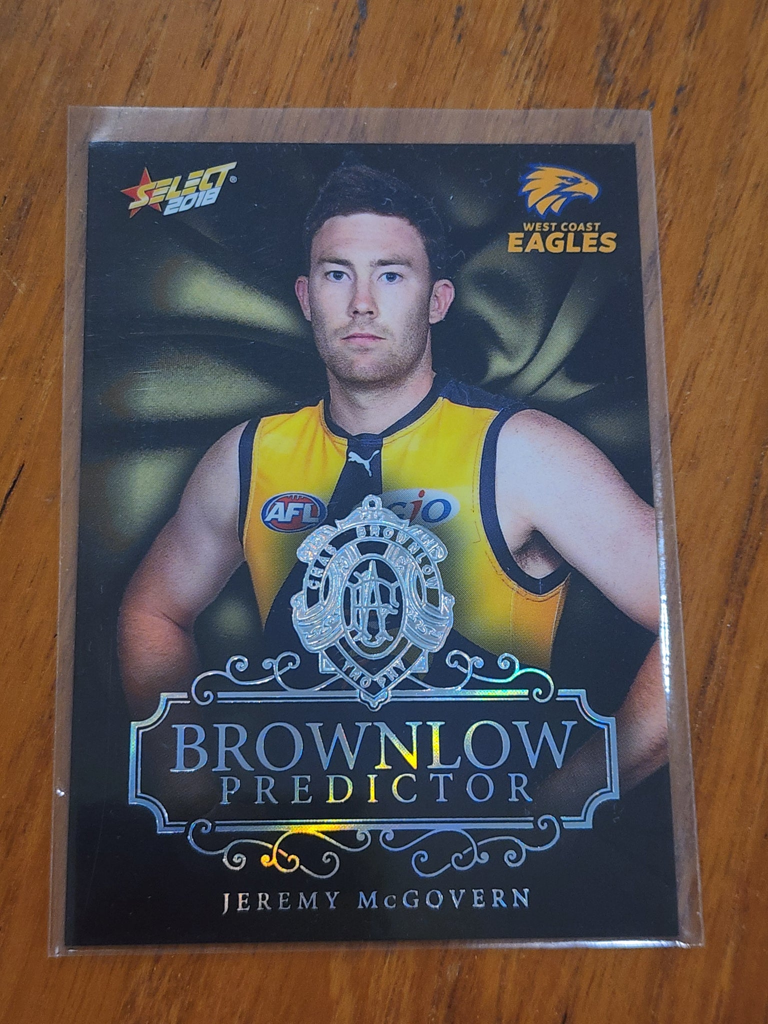 2018 AFL Select Platinum Brownlow Medal Predictor Braydon Fiorini Gold Coast Suns BPP58 024/50