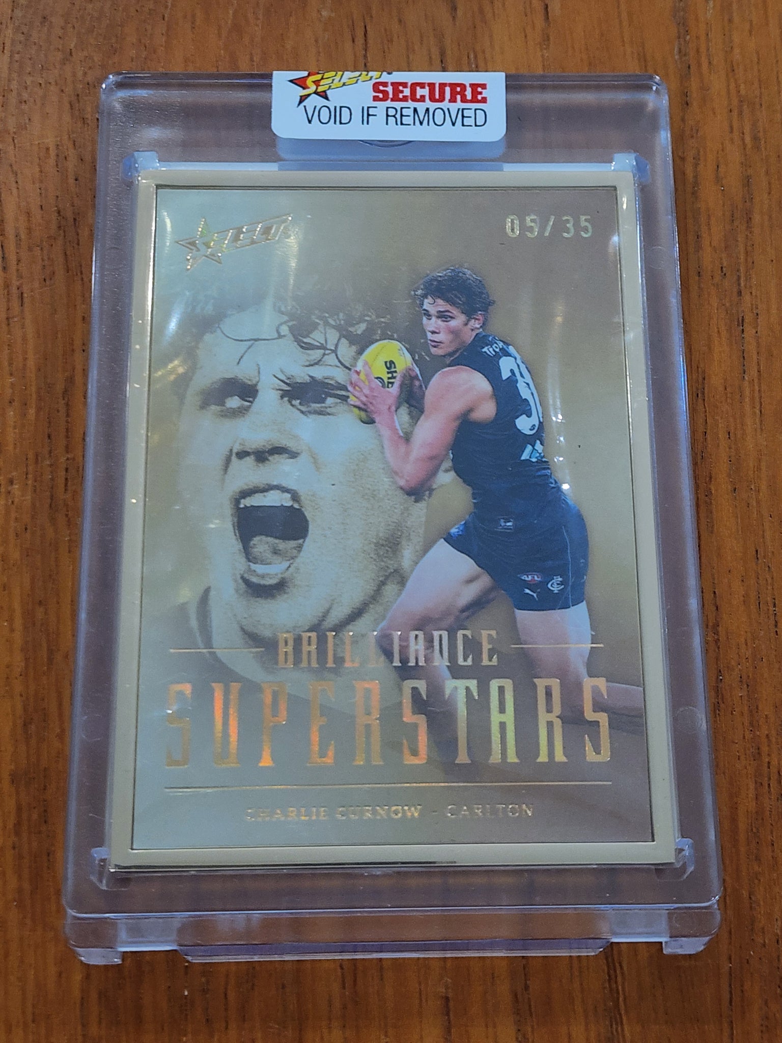 2024 AFL Select Brilliance Superstars Charlie Curnow Gold Carlton LOW 5/35  SS7