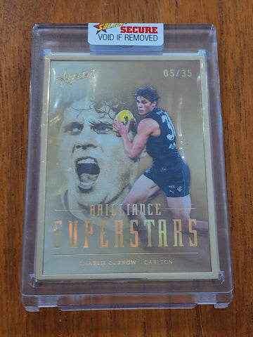 2024 AFL Select Brilliance Superstars Charlie Curnow  Gold Carlton LOW 5/35  SS7