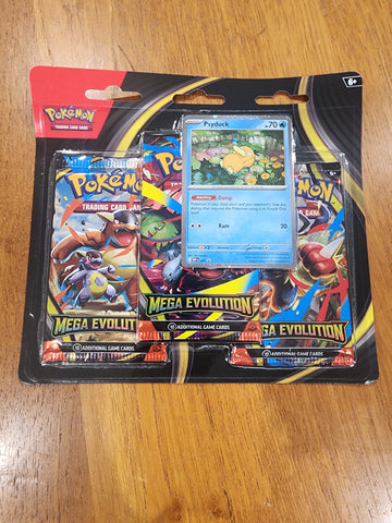 Pokémon TCG - Mega Evolution Triple Blister Pack - Golduck (Brand New/Sealed)