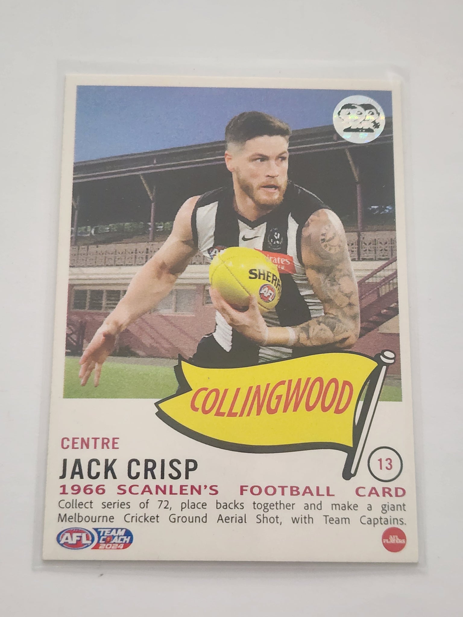 2024 AFL Teamcoach Scanlens Jack Crisp Collingwood card #13