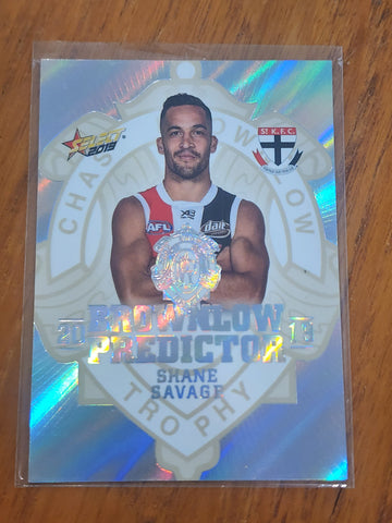 2019 AFL Select Platinum Brownlow Medal Predictor Shane Savage St Kilda BPP116 033/45