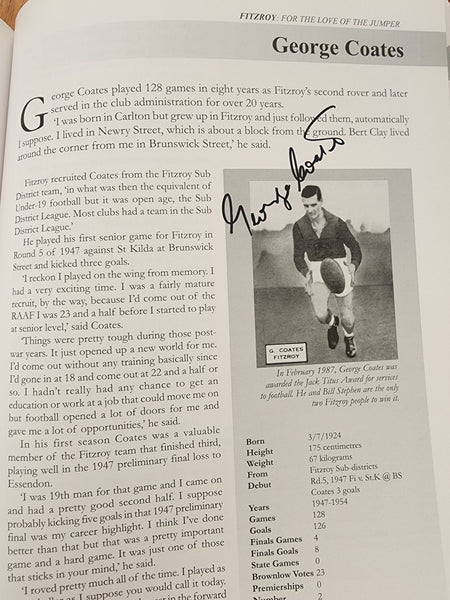 Fitzroy For the Love of the Jumper Chris Donald Hardcover book 60+ signatures