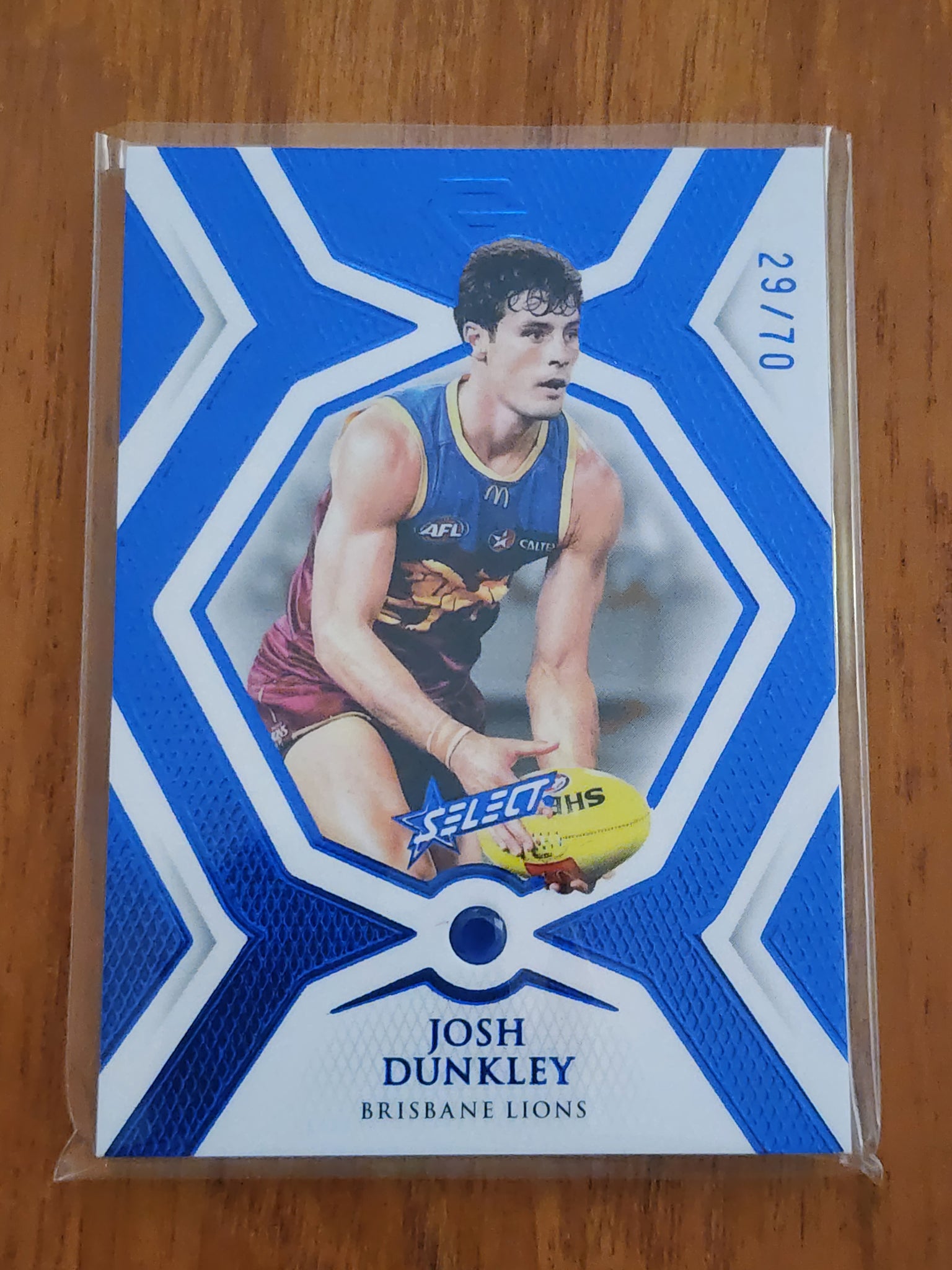 2023 AFL Select GEM Sapphire Blue Josh Dunkley Brisbane 29/70