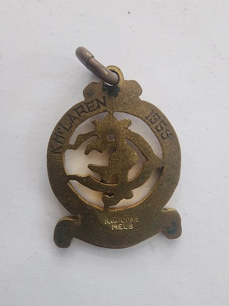 AFL GEELONG C & F Club Life Member medal and Geelong Supporter's Badge