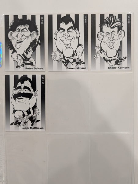 AFL 1990 WEG Art Premiership Card Set Collingwood