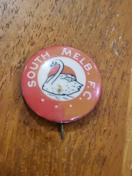 1950s Argus Football Badge - South Melbourne Football Club