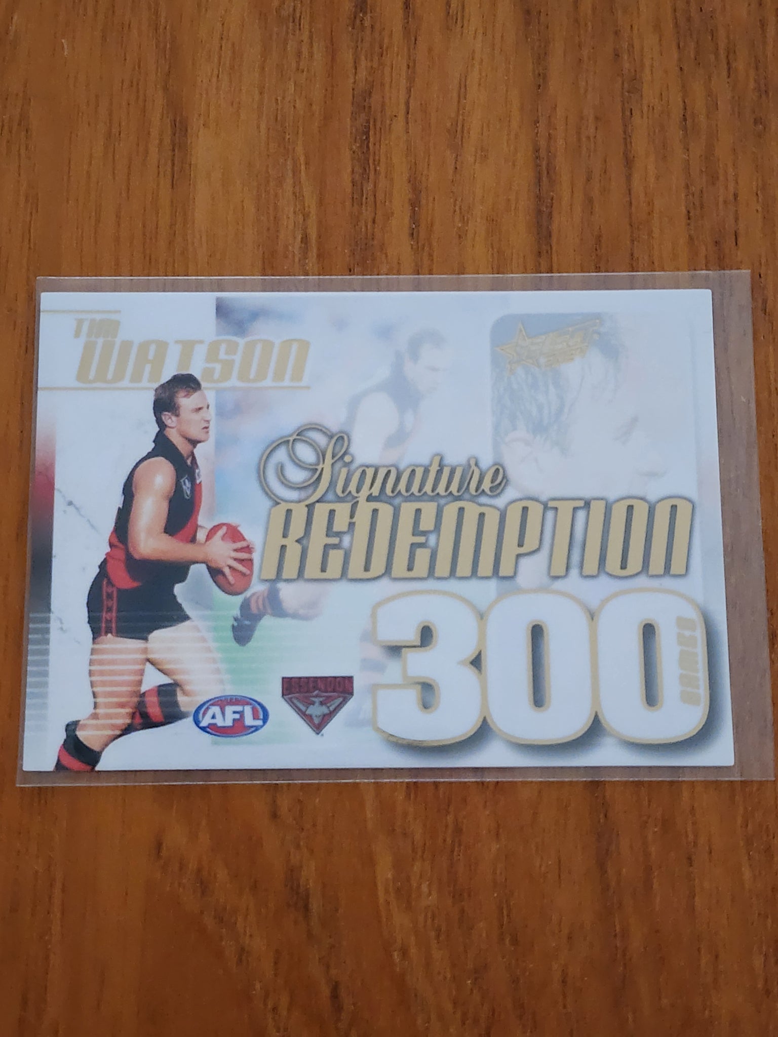 2024 AFL Select Legacy Ultimate Signature Redemption 300 games Paul Salmon Essendon  35/50