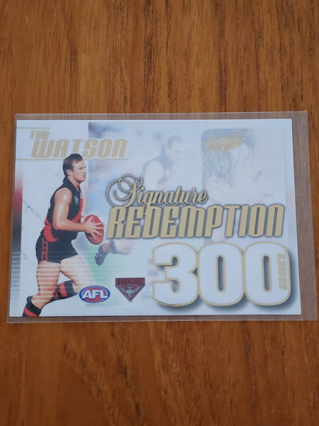 2024 AFL Select Legacy Ultimate Signature Redemption 300 games Paul Salmon Essendon  35/50