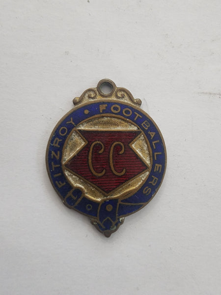 1927- 1928 4  VFL Fitzroy Football Club Membership badges and pins