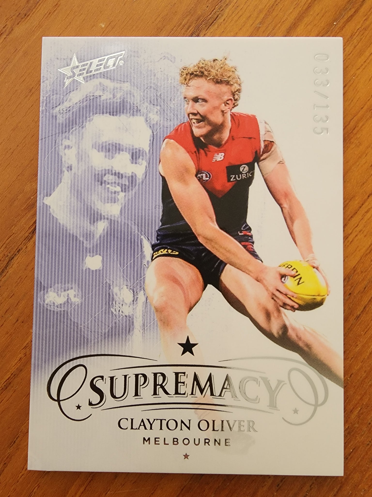 2021 AFL Select Supremacy Clayton Oliver Melbourne 33/135