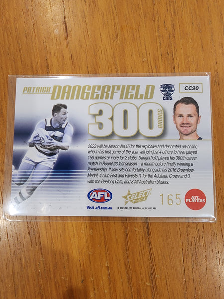 2023 AFL Footy Stars 300 Game Case Card Patrick Dangerfield Geelong