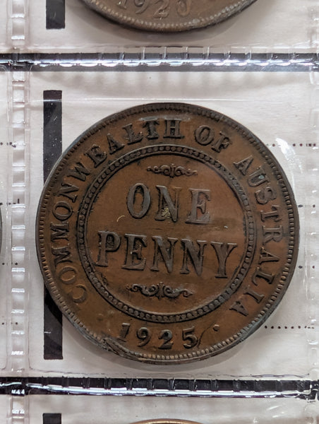 Australia Penny Set Excluding 1930