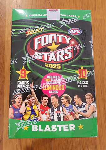 2025 AFL Select Footy Stars Blaster Box Sealed New