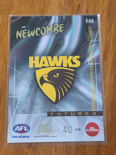 2022 AFL Select Optimum Futures Jai Newcombe Hawthorn 40/95