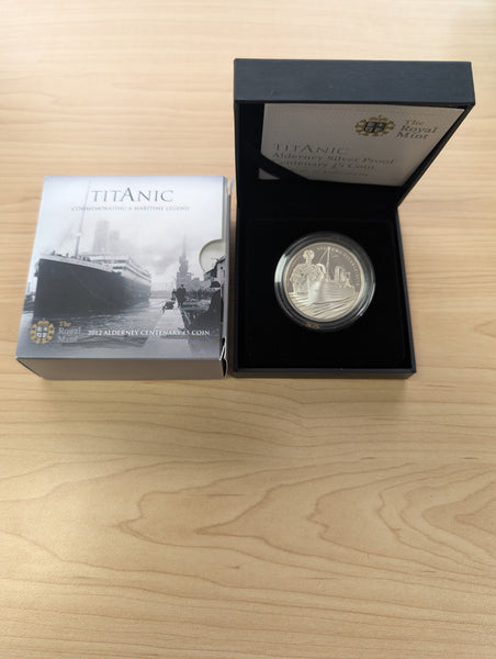 2012 Alderney Titanic £5 Silver Proof Coin, The Royal Mint