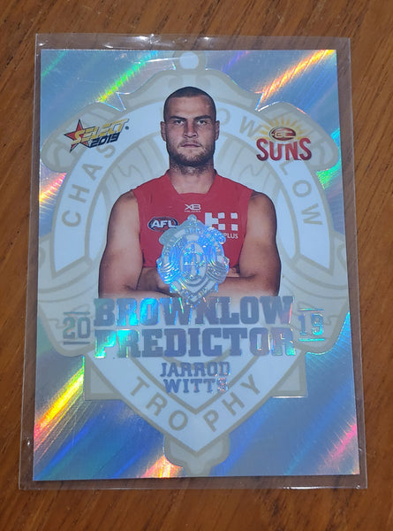 2019 AFL Select Platinum Brownlow Medal Predictor Jarrod Witts Gold Coast Suns BPP71 034/45
