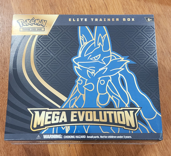 POKEMON TCG MEGA EVOLUTION ETB ELITE TRAINER BOX (LUCARIO) NEW SEALED FACTORY