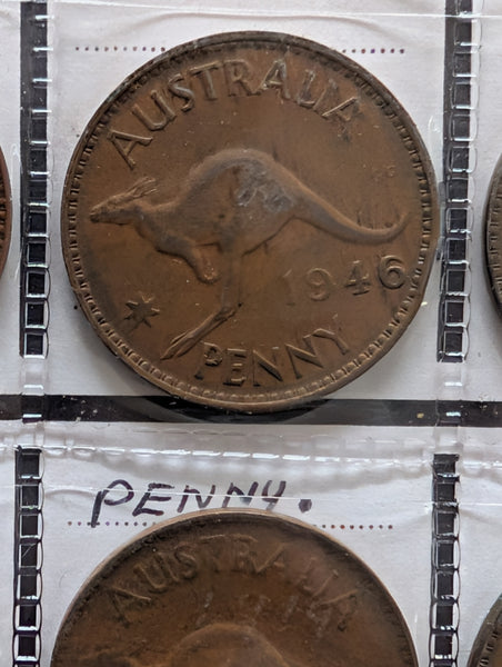 Australia Penny Set Excluding 1930