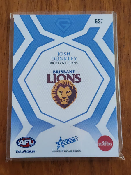 2023 AFL Select GEM Sapphire Blue Josh Dunkley Brisbane 29/70