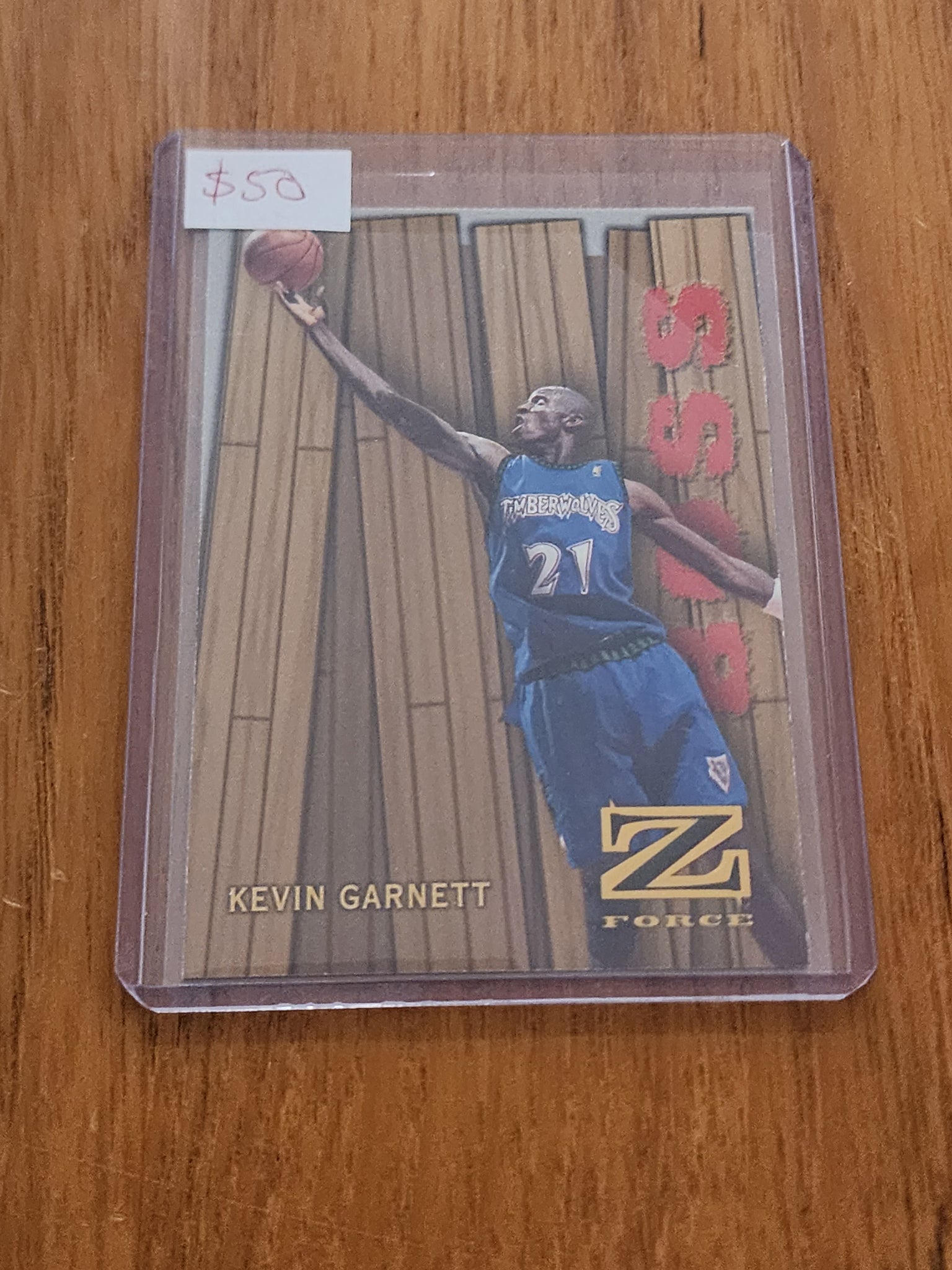 1997 Skybox Z Force Kevin Garnett Timberwolves NBA Basketball Card