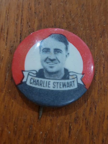 1950s Argus Football Badge - Charlie Stewart