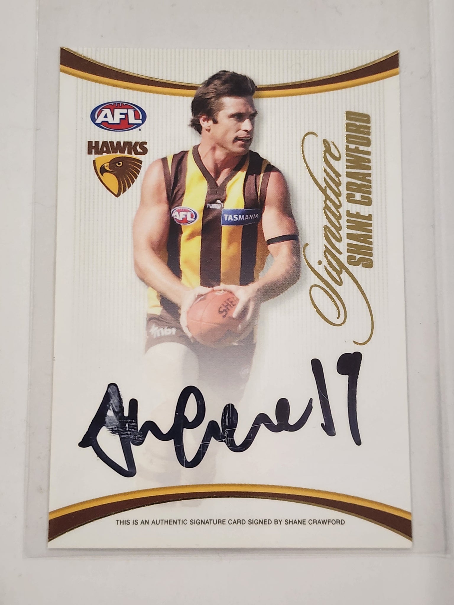 2008 AFL Select Herald Sun Signature Shane Crawford Hawthorn SC1 24/800