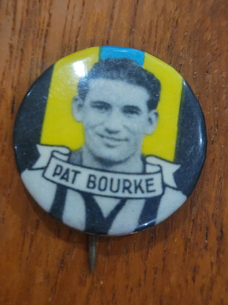 1950s Argus Football Badge - Pat Bourke