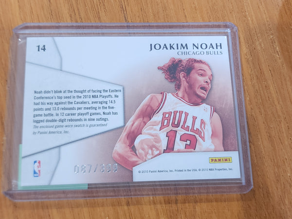 2010 Panini Century Collection Materials Joakim Noah NBA Basketball Card