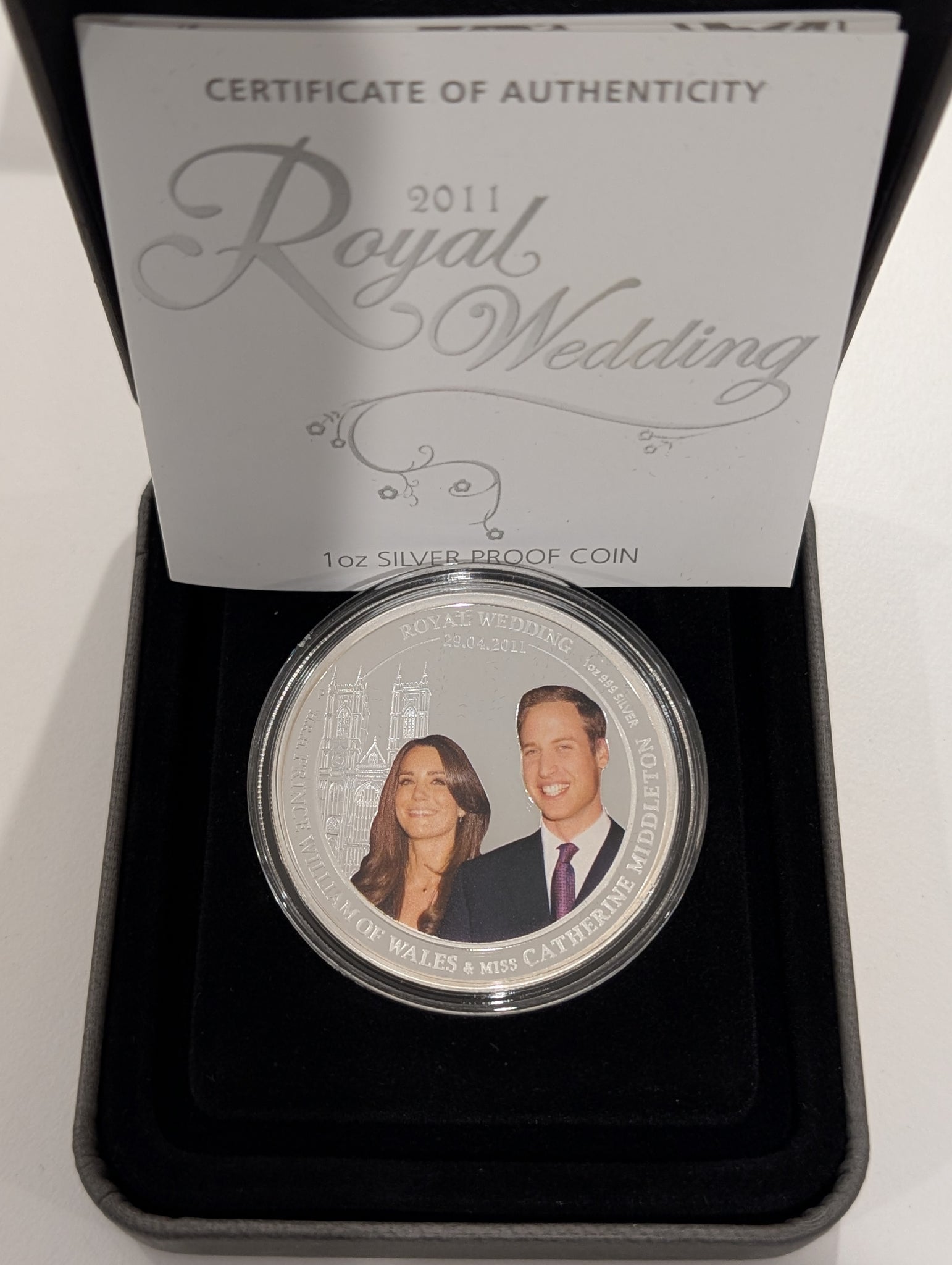 2011 Australia Perth Mint Royal Wedding 1 Ounce Silver Proof Coin