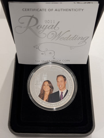 2011 Australia Perth Mint Royal Wedding 1 Ounce Silver Proof Coin