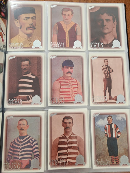 1996 AFL Hall Of Fame Platinum Set Inc Triple Brownlow Signature card (Dick Reynolds, Ian Stewart, Bob Skilton)