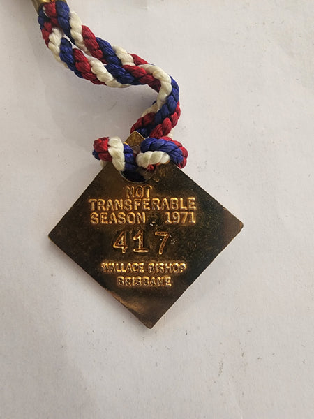 1971 VFL Footscray Bulldogs Football Social Club Badge