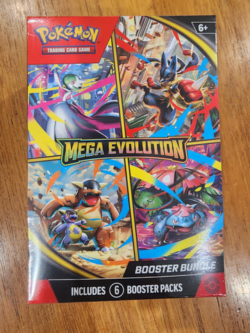 Pokemon TCG Mega Evolutions Booster Bundle New & Factory Sealed Box, 6 Packs